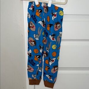 Looney Tunes Tune Squad Blue Cartoon Character Pajama Pants